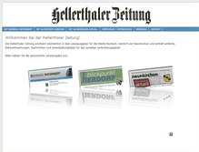 Tablet Screenshot of hellerthaler-zeitung.de